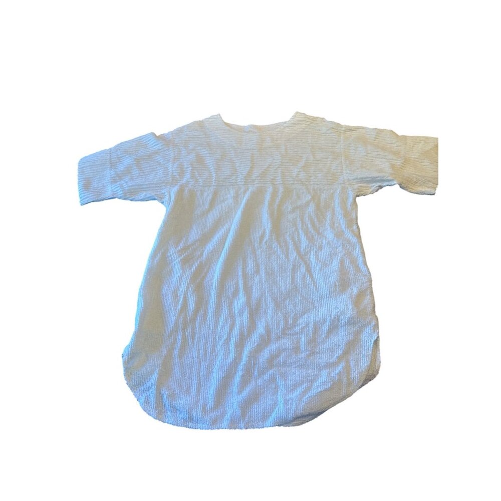 Tuftees White Terry Cloth‎ Lounge Swim Cover Up Vintage 80s Dress Medium